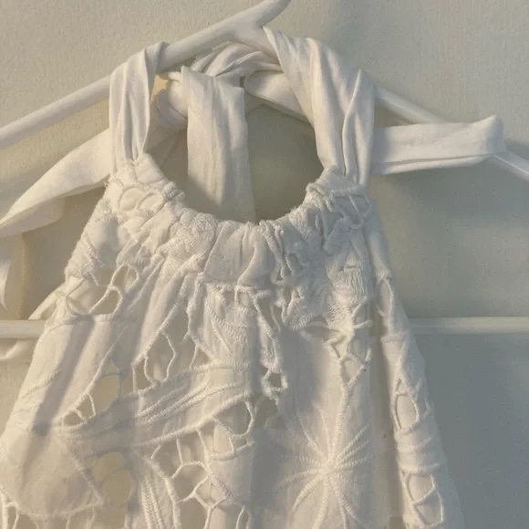 NWT Milly Hayden Floralis Tiered Lace Halter Maxi Dress Size 2 - Picture 3 of 15